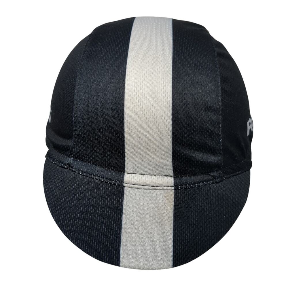 RockBros Spell Out Fitted Hat Black One Size Stretch Striped Outdoor